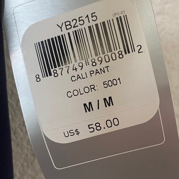 NEW ASICS Cali Track Sports Pants Navy Blue Size Medium Soccer Warm Up Pants - Picture 4 of 5